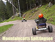 Sommerspaß am Spitzingsee: mit Mountaincarts dem Tal entgegen ab Bergstation der Stümpflingbahn (©Foto: Martin Schmitz)